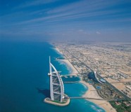 Hotel Burj Al Arab, pogled iz aviona